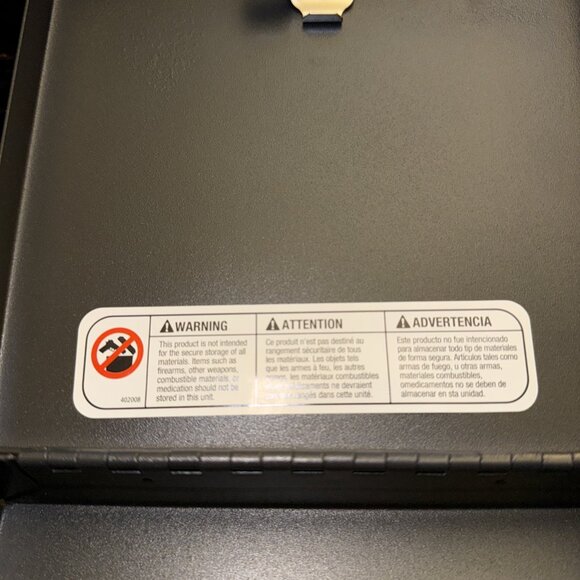 SentrySafe Square Portable Metal Lock Box Compartment NO Key - Picture 4 of 9